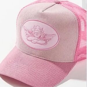 Boys Lie Pink Corduroy Trucker Hat